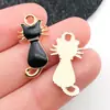 Série Popular Transfronteiriça de Halloween DIY Liga de Zinco Esmalte Gato Abóbora Peculiar Chapéu Brincos Pingente Acessórios