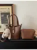 Conjunto de Bolsas Retrô Transfronteiriças, Nova Bolsa Transversal Simples Estilo Coreano, Bolsa Saco de Duas Peças, Bolsa de Ombro Versátil
