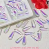 Miçanga de Vidro com Formato Longo de Gota d'Água, Pingente para Grampo de Cabelo, Acessórios para Joias DIY, Materiais de Estilo Antigo, Miçangas Soltas Atacado