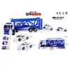 Caminhão de Transporte Grande Trailer de Dois Andares Deslizante Brinquedo Fabricante Atacado Fornecimento para Barraca de Rua Veículo de Engenharia Um para Cinco