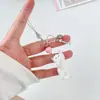 Adorable Gatito Flocado Cadena para Teléfono Móvil Llavero Colgante de Personalidad Cadena para Teléfono Móvil Joyería Colgante Regalo para Mochila Escolar