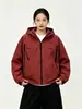 Moda de Primavera 2026 Cortavientos Impermeable con Capucha y Cintura Ajustada Chaqueta de Trabajo Estilo Coreano Abrigo Casual para Mujer