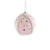 Producto Nuevo Transfronterizo Bola de Espuma de 8 cm Colgante para Árbol de Navidad Bola Colgante Bola con Estampado de Tela de Estrella Decoración Arreglo