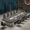 Mesa de Conferência Mesa Longa Retangular Simples Moderna Grande Mesa de Recepção Negociação Treinamento Mesa Longa Mesa de Sala de Conferência