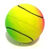 Cuatro pelotas elásticas sólidas de goma para mascotas color natural tres colores cesta fluorescente fútbol béisbol tenis juguete para perro pelota saltarina