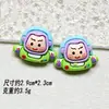 Acessórios de Resina Desenho Toy Story Buzz Lightyear Alien de Três Olhos DIY Cola Cremosa Presilha de Cabelo Aplique para Sapato