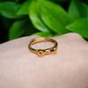 Anillo de Flor Dorada Chapado en Oro Arena Vietnamita Estilo Nuevo, Joyería Falsa Dorada, Anillo para Mujer, Artículo Caliente de Transmisión en Vivo Venta al por Mayor