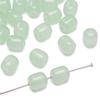 Cuentas de azufaifo de agujero recto de imitación de jade de vidrio, cuentas sueltas hechas a mano, pulsera casera, collar, material de cuentas, accesorios de joyería