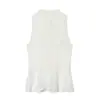 Venta Caliente Transfronteriza de Aliexpress Moda Primavera 2026 Top de Encaje Texturizado con Adorno de Nudo 2501523