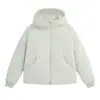 Invierno Nuevo Estilo Casual al Aire Libre Chaqueta de Algodón con Capucha para Mujer Gruesa Cálida Holgada Moda Nueva Ropa de Algodón Lirio de Nieve