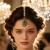 Estilo Bohemio Étnico Indio Europeo Accesorios para el Cabello de Gota de Agua Elegante Retro Borla de Perlas