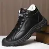 Sapatos de Algodão Masculinos 2025 Transfronteiriços Inverno Exterior Aveludados Espessos Impermeáveis Quentes Cano Alto Confortáveis Botas Antiderrapantes