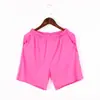Calça de Pijama Feminina Shorts de Verão Modal Shorts para Casa Feminino Cor Sólida Fino Tamanho Grande Solto Meia Calça Calça de Pijama Meia Calça