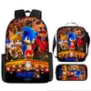 Mochila Sonic Transfronteriza Gran Capacidad Mochila Escolar para Estudiantes Mochila Escolar de Anime Sonic Transfronteriza