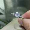 Anel de moissanita autêntico 1 quilate ouro AU anel de casal par anel masculino e feminino um par de platina proposta anel de casamento diamante atacado