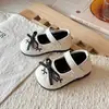 Zapatos Pequeños de Cuero para Niñas 2026 Nuevos Zapatos de Princesa con Lazo para Primavera y Otoño Zapatos Individuales Suaves para Bebé Zapatos para Niñas