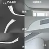 Tira de Borde para Techo Suspendido Curvo Perfil de Junta Oculta Techo con Forma de Arco Placa de Yeso Aleación de Aluminio Tira de Borde en Forma de T