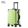 Maleta de Carro de Aleación de Aluminio y Magnesio 24 pulgadas Maleta de Viaje con Protección de Contraseña y Ruedas Universales, Maleta de Metal para Equipaje de Mano 20 pulgadas