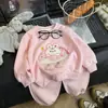 Nueva colección de otoño para niños: Conjunto bordado en 3D, conjunto de sudadera para niña y bebé, atuendo de dos piezas elegante y casual 2026