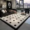 Alfombra para sala de estar, sensación de lujo ligero y alta gama, lavable y limpiable con trapo, nuevo modelo 2026, alfombra minimalista italiana para dormitorio, tapete anti-manchas para el hogar