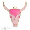 Chapéu de Cowboy Ocidental Europeu DIY Esmalte Gotejante Ornamento Acessórios Pingente Único Bota de Cowboy Charme Estilo Pequeno Perfume Pingente de Colar