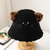 Atacado 25 Anos de Outono e Inverno Novo Tiro Real Fofo Orelha de Gatinho Chapéu de Pelúcia Feminino de Inverno Quente Proteção de Orelha Chapéu de Bacia