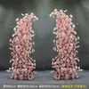 Adereços de Casamento: Arco Floral em Forma de Chifre, Cenário de Palco, Painel Curvo Pronto para Casamento ao Ar Livre