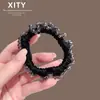 Elástico de Cabelo de Cristal Super Brilhante para Mulheres 2026 Novo Estilo Elegante Prendedor de Rabo de Cavalo Que Não Danifica o Cabelo, Acessório de Cabelo de Coque de Alta Qualidade