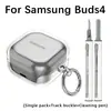 Adecuado para la funda de auriculares New Samsung Buds4, funda protectora Samsung Buds4 Pro, funda transparente Samsung Buds3 Pro