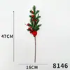 Flor de simulação Arranjo de flores de bagas de Natal Adereços para fotografia de desktop Acessórios de guirlanda Decorações de árvore de Natal Decoração flor de simulação