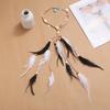 2024 nuevo bohemio transfronterizo largo de dos colores diadema de plumas diadema de Halloween fabricantes de tocados de plumas