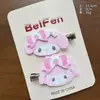 Conjunto de 2 peças Original Fofo Ovelhinha Melody Presilhas de Cabelo Sem Marcas Presilhas para Franja Doce Feminino Presilhas para Cabelos Rebeldes Lateral Crianças