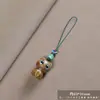 Colgante creativo de dibujos animados con forma de gato de la buena suerte, estilo étnico, estilo nacional, para hombre y mujer, para teléfono móvil, llave de coche
