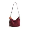 Nueva Moda Estilo Coreano Gran Capacidad Casual Otoño/Invierno 2026 Gamuza Retro Personalidad Viaje al Trabajo Bolso Grande de Hombro Cruzado