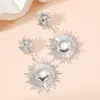 Nuevos Pendientes de Sol Europeos y Americanos Exagerados con Estilo Moda Estilo Ins Pendientes de Borla de Lujo Accesible de Gama Alta para Mujer