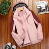 Conjunto de Tres en Uno Desmontable de Dos Piezas para Hombre y Mujer Marca de Moda Engrosado con Forro Polar Resistente al Frío Ropa de Invierno para Viaje a Xizang