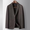 Traje Casual para Hombre 2025 Otoño e Invierno Modal Lujo Accesible Traje de Negocios de una Pieza para Personas Jóvenes y de Mediana Edad Traje con Chaqueta de Micro-Elástico sin Planchar