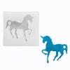 Série de Animais Gato Coelho Gotas de Cola de Cristal Joias Molde de Silicone Cavalo de Troia Dobra Bolo Chocolate Molde de Silicone
