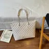 Bolsa de Tote Transfronteriza Gran Capacidad Bolso de Mujer de Gama Alta Versátil Bolso de Hombro Único Retro Casual Simple Cadena Bolsa para el Trabajo