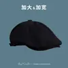 Gorra Vintage de Visera Adelantada para Mujeres con Gran Circunferencia de Cabeza, Boina para Cara Cuadrada y Redonda, Hace que la Cara Parezca Más Pequeña, Gorra de Béisbol Artística de Algodón y Lino Estilo Japonés Reversible para Hombres