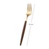 Juego de tres piezas de cuchillo, tenedor y cuchara para bistec con veta de madera Xicheng Juego de cubiertos occidentales para el hogar cuchillo, tenedor y cuchara palillos