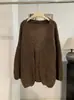 KEKEZOON Cardigan de Tricô com Manga Sino de Cor Sólida Feminino Outono Inverno Simples Solto Casual Cardigan de Tricô 9301