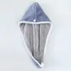 Touca de Banho Touca para Cabelo Seco para Mulheres Atacado Camada Dupla Espessada Absorvente Toalha de Cabeça Bicolor Dupla Face Touca de Banho para Enxugar o Cabelo