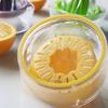Exprimidor de zumo de naranja manual multifuncional, exprimidor de zumo de limón de plástico con báscula para uso doméstico transfronterizo