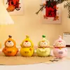 Adornos Pequeños Creativos Escritorio de Oficina Estación de Trabajo Descompresión Transferencia Decoración de Fortuna Artesanías de Resina Adornos de Calabaza