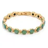Pulsera de Cristal Imitación Ojo de Gato de Colores de Venta Caliente Transfronteriza Europea y Americana para Mujer, Joyería de Mano Versátil, Sencilla, Moderna y Popular Incrustada con Diamantes