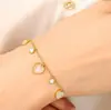 Pulsera de Flor de Trébol de Cuatro Hojas, Estilo Francés, Lujo Ligero, Versátil para Mujeres, Apilable, Venta al por Mayor Vintage, Nuevo Modelo 2025, Apilable, Lujo Ligero, Gama Alta