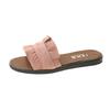 Sandalias de tacón plano informales con cordones de estilo coreano para mujer, zapatos de playa planos para estudiantes, primavera y verano