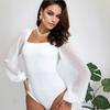 Fábrica de Origem Processamento Personalizado Macacões Europeus e Americanos Bodysuits Femininos Grátis para Produção em Lotes Pequenos