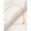 Collar Universal de Plata de Ley S925 Chapado en Oro Tipo Caja Hecho a Mano DIY Collar de Platino con Cuentas en Forma de O Pulsera Ajustable con Aguja